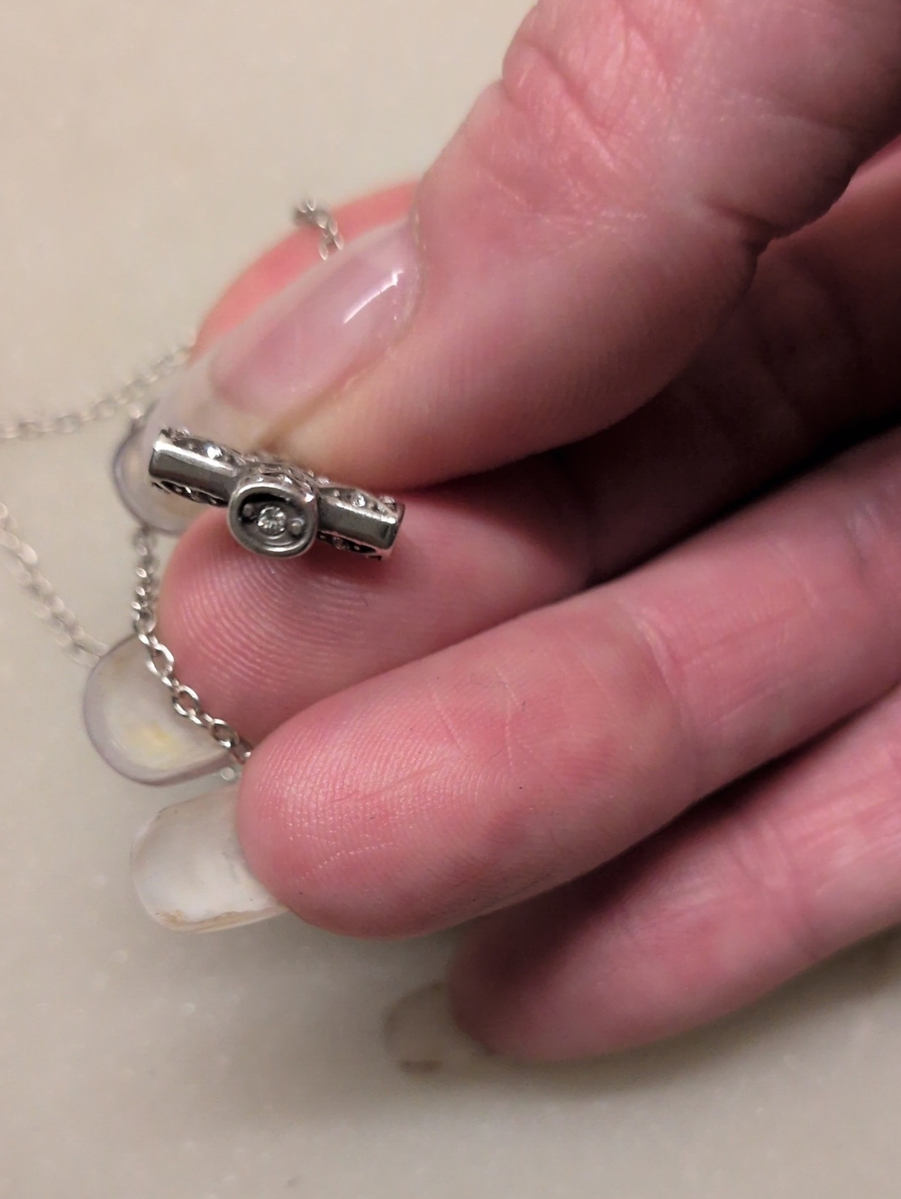 Brighton Crystal And Silver Cross Necklace - Picture 9 of 17